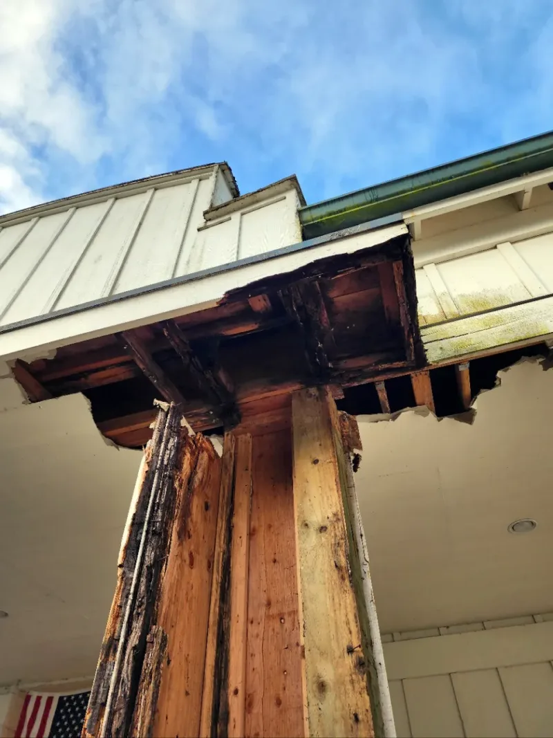 Where to look for dry rot Dry rot discovered during a repair